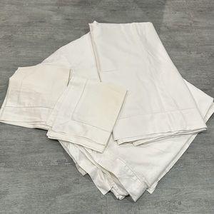 Ralph Lauren King Sheet bedding set with matching embroider border detail